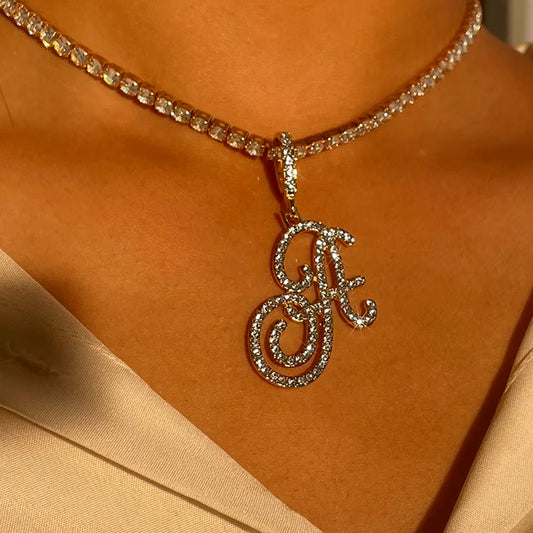 Cursive Initial Necklace (A–Z)