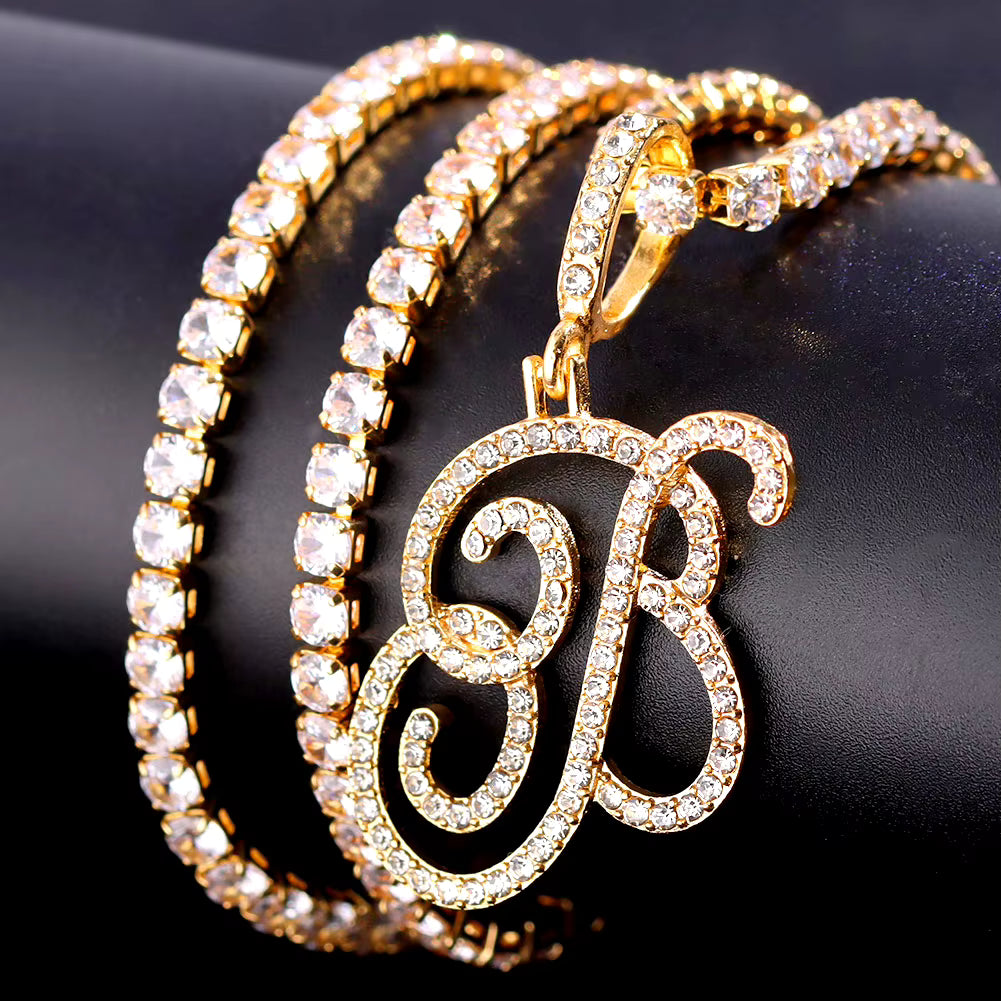 Cursive Initial Necklace (A–Z)