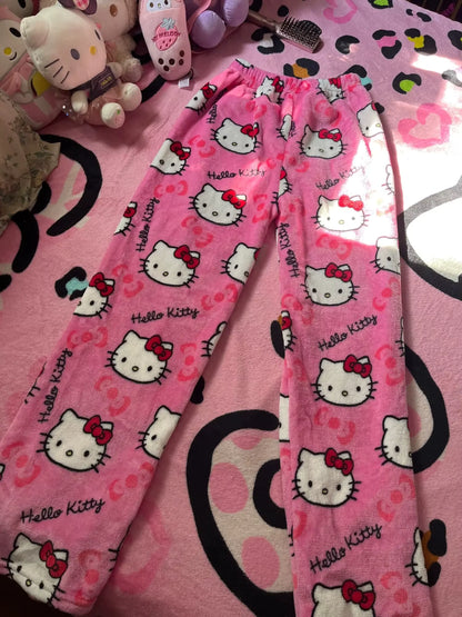 VELVET KITTY PAJAMA SET
