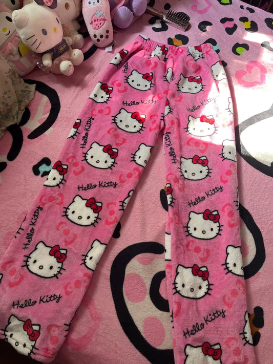 VELVET KITTY PAJAMA SET