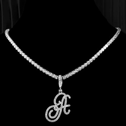 Cursive Initial Necklace (A–Z)