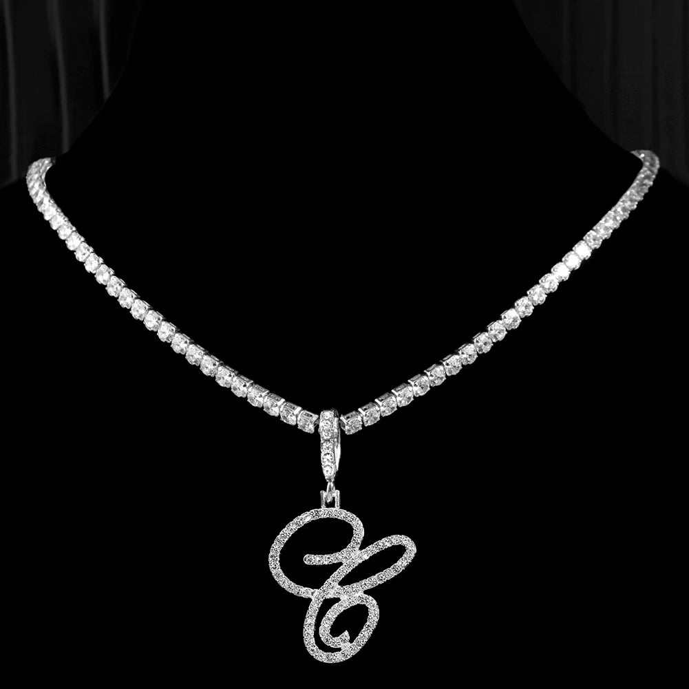 Cursive Initial Necklace (A–Z)